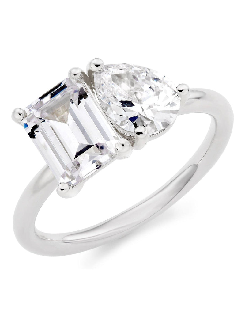 Beaverbrooks Sterling Silver Cubic Zirconia Ring