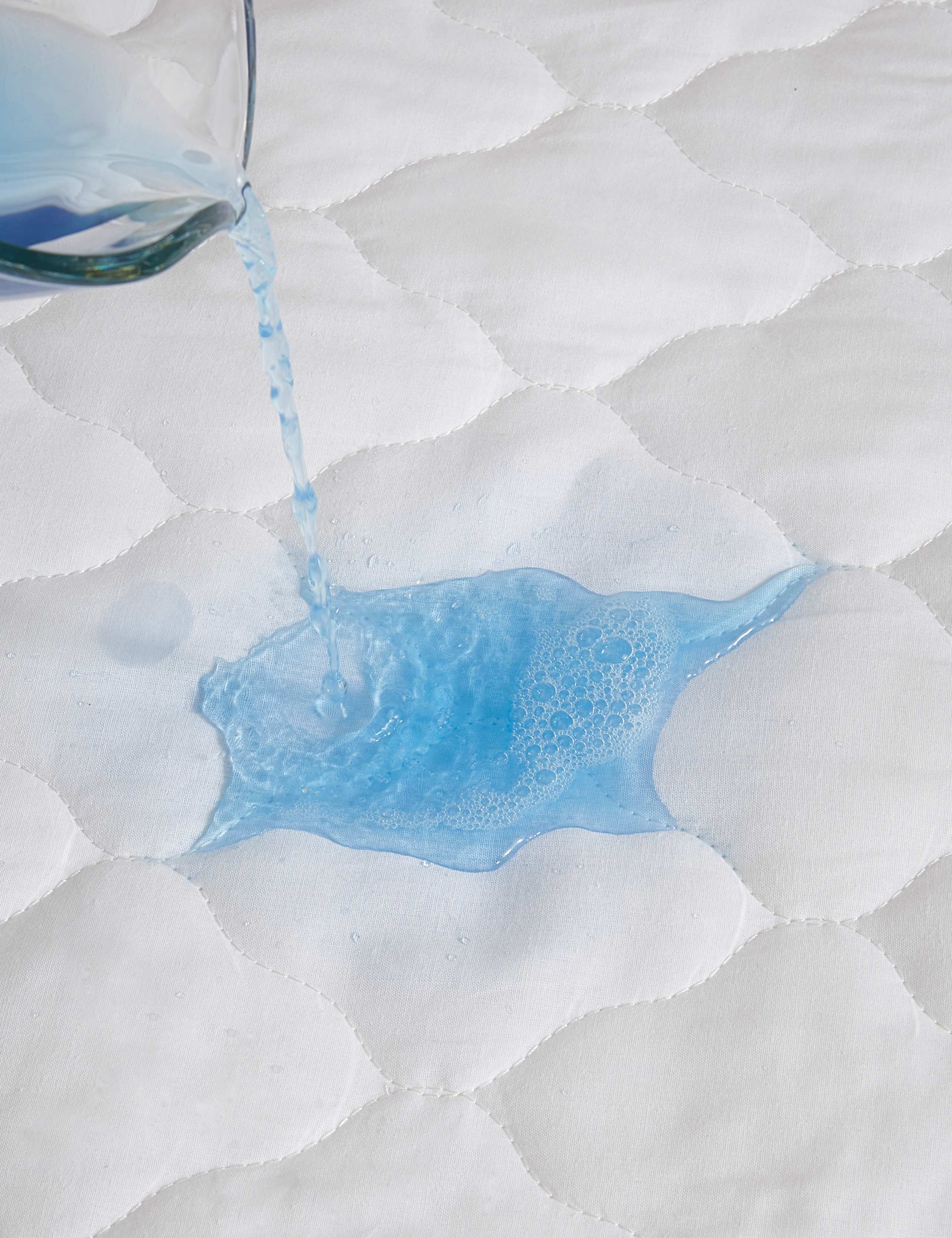 Sleep Solutions quilted waterproof extra deep mattress protector (British brand)