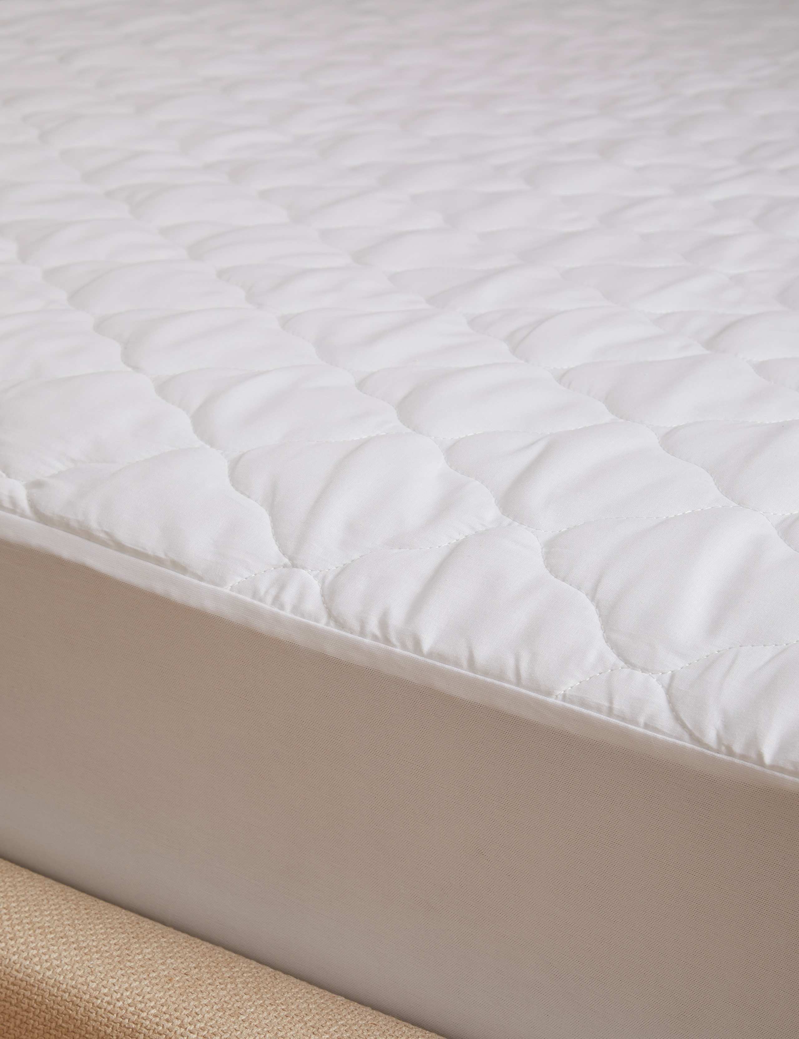 Sleep Solutions quilted waterproof mattress protector, imported from the UK