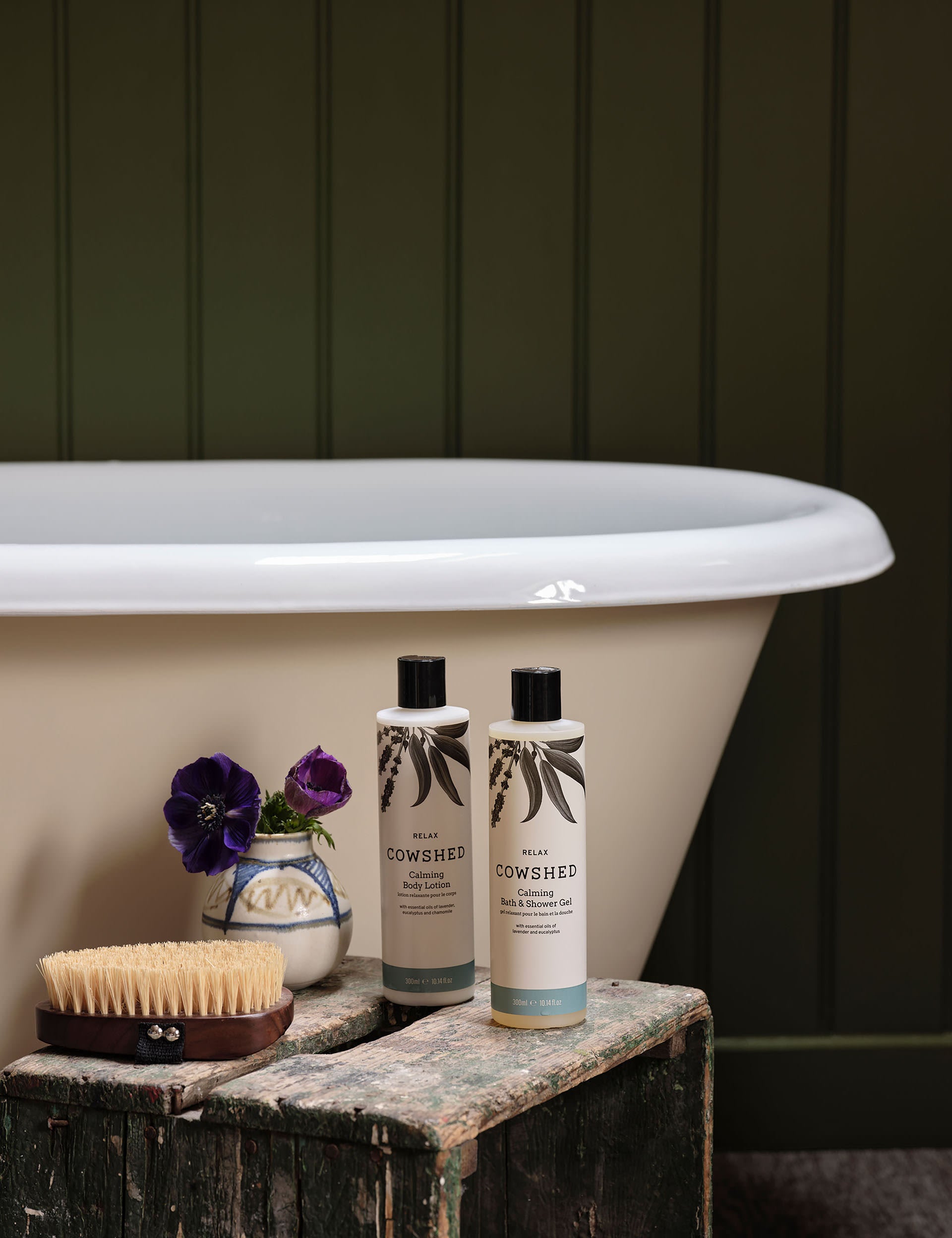 Relax body lotion with lavender and eucalyptus oils 300ml, imported from the UK