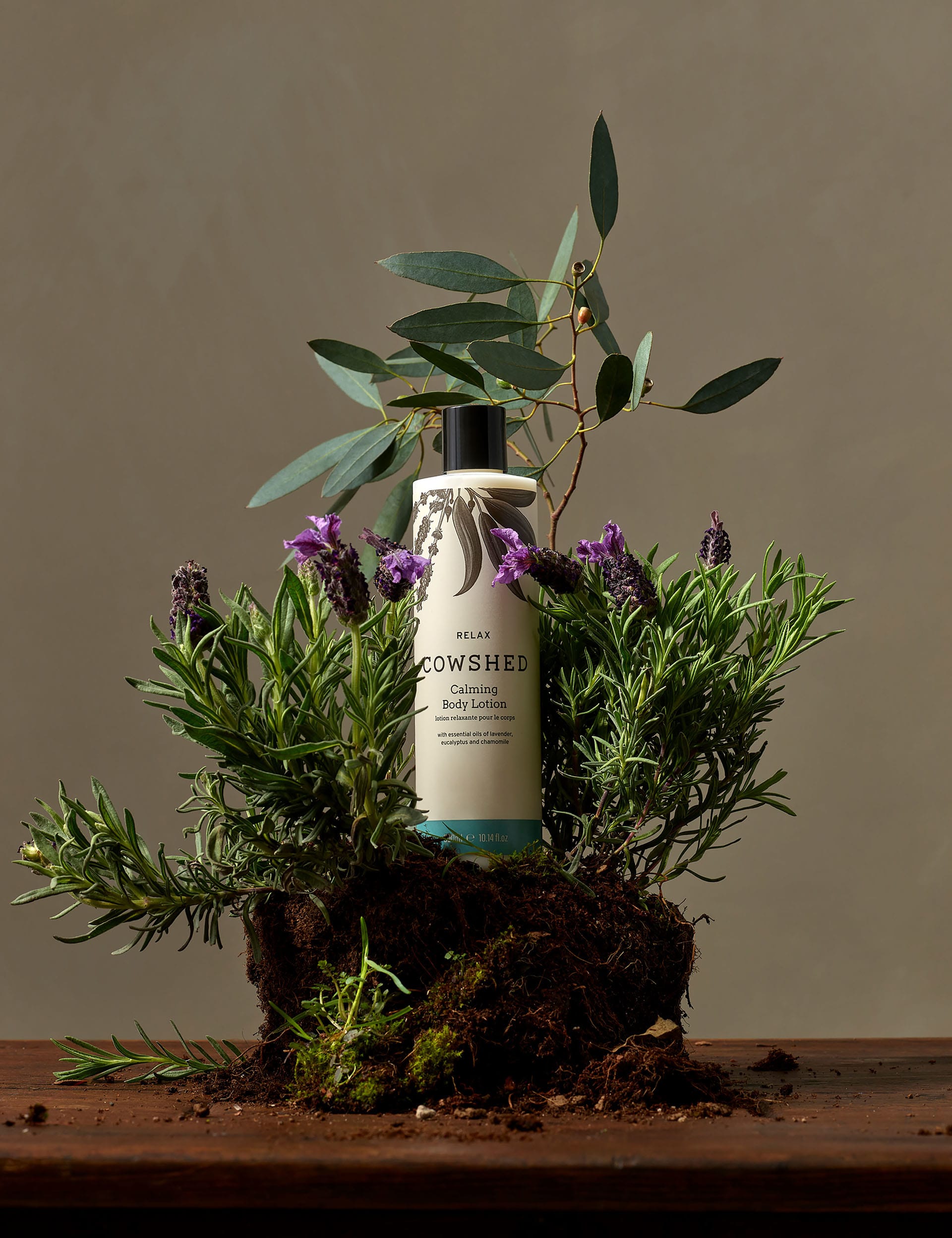 Relax body lotion with lavender and eucalyptus oils 300ml, imported from the UK