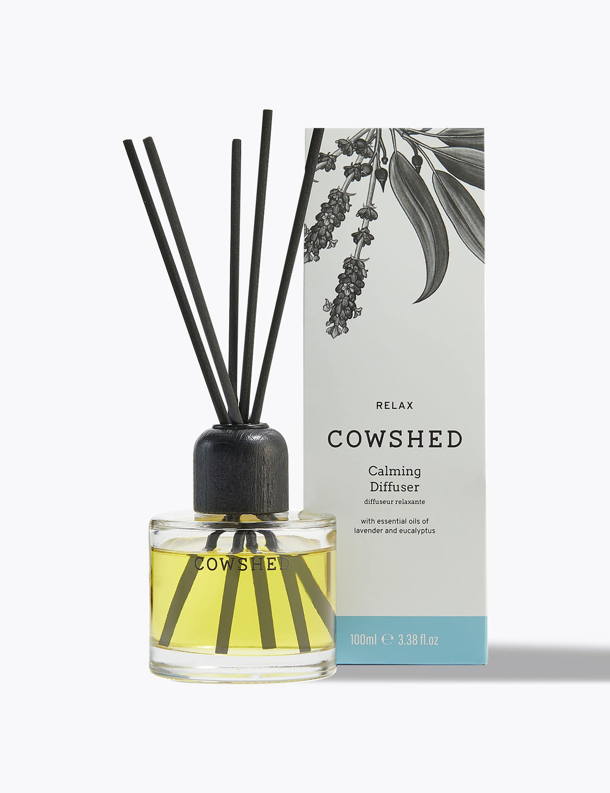 Cowshed Relax Diffuser Lavender Eucalyptus 100ml, imported from the UK