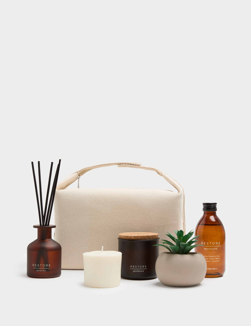Apothecary Restore Gift Set home fragrance collection, imported from the UK