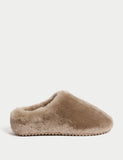 M&S Leather Shearling Mule Slippers, UK version