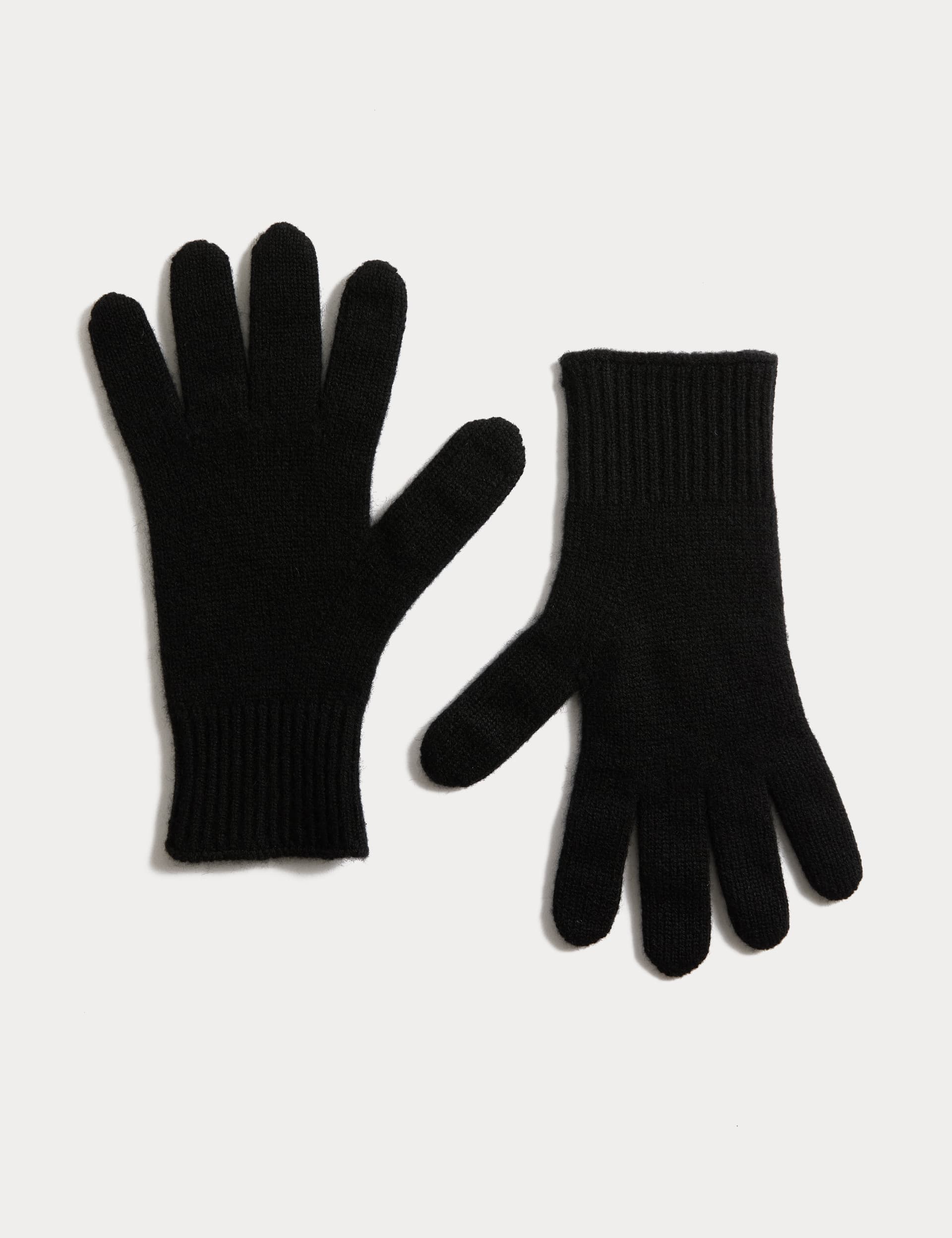 Autograph pure cashmere knitted gloves, imported from the UK