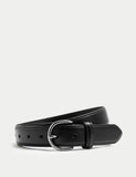 M&S textured leather buckle belt (British brand)