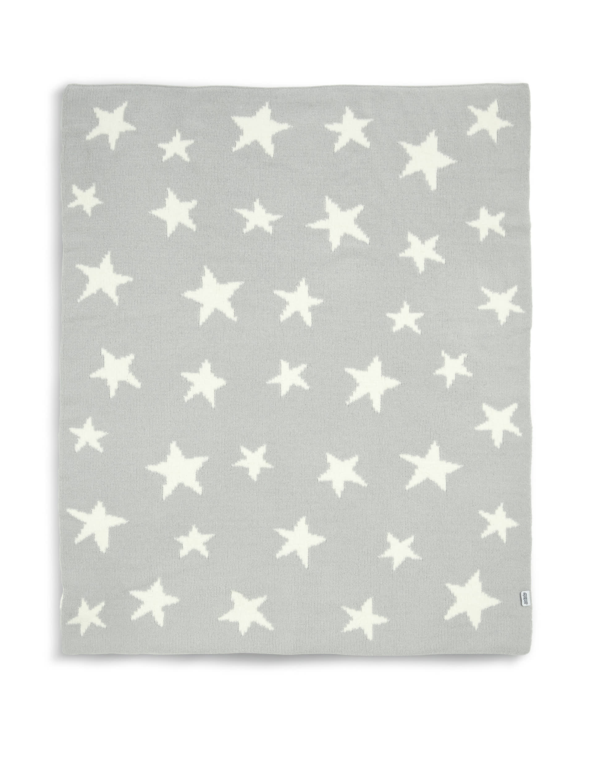 Mamas & Papas grey chenille star print shawl, UK version