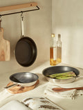 John Lewis Classic Stainless Steel Non-Stick Frying Pan 24cm, UK version