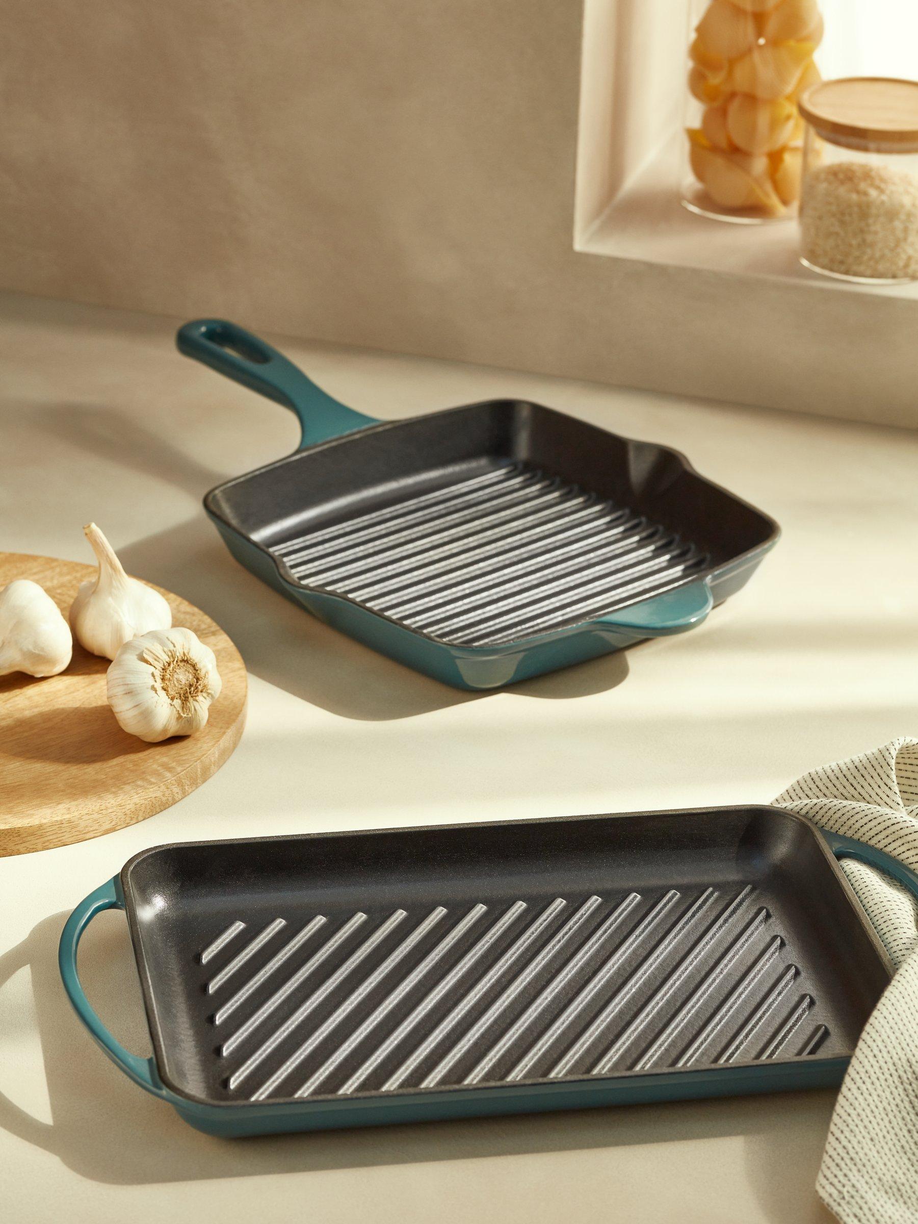 John Lewis cast iron square grill pan 26cm, UK version