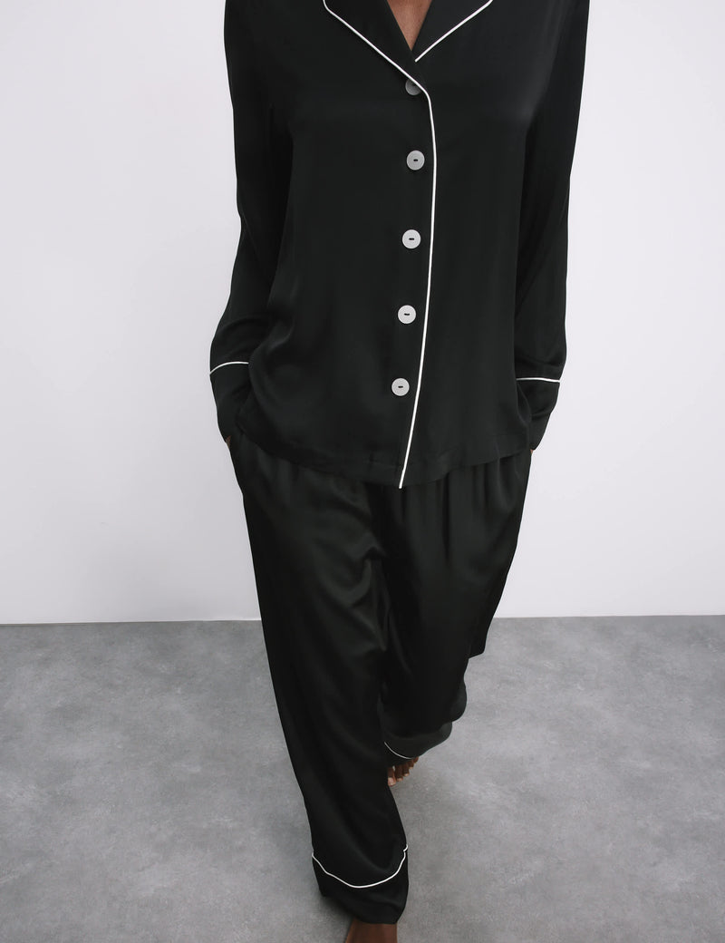 Autograph Satin Revere Pyjama Set (British brand)