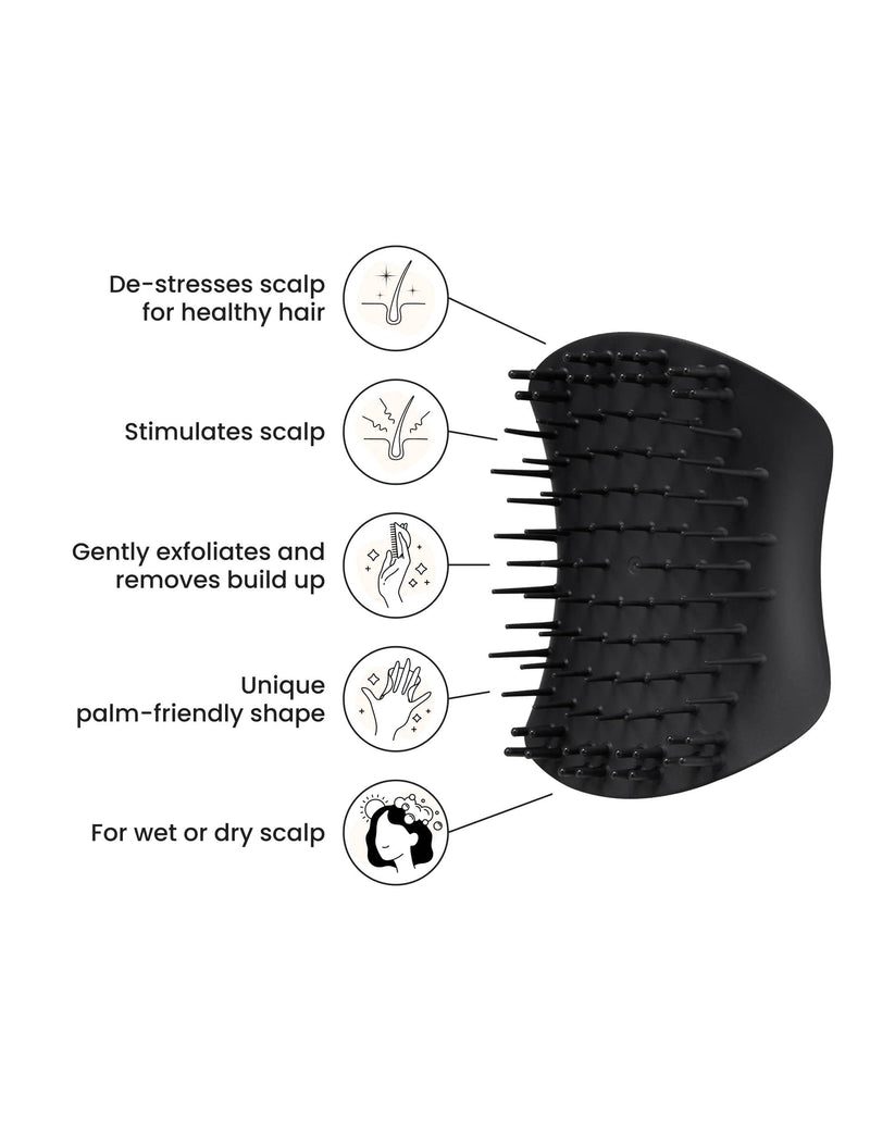 Tangle Teezer scalp brush Onyx Black 36g (British brand)