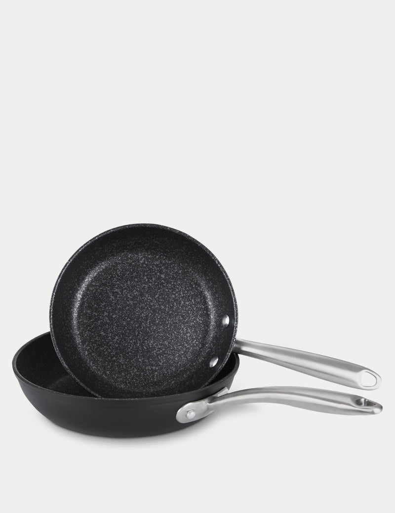 Prestige Scratch Guard Non Stick Frying Pan Set of 2 with 21cm and 25cm pans (British brand)
