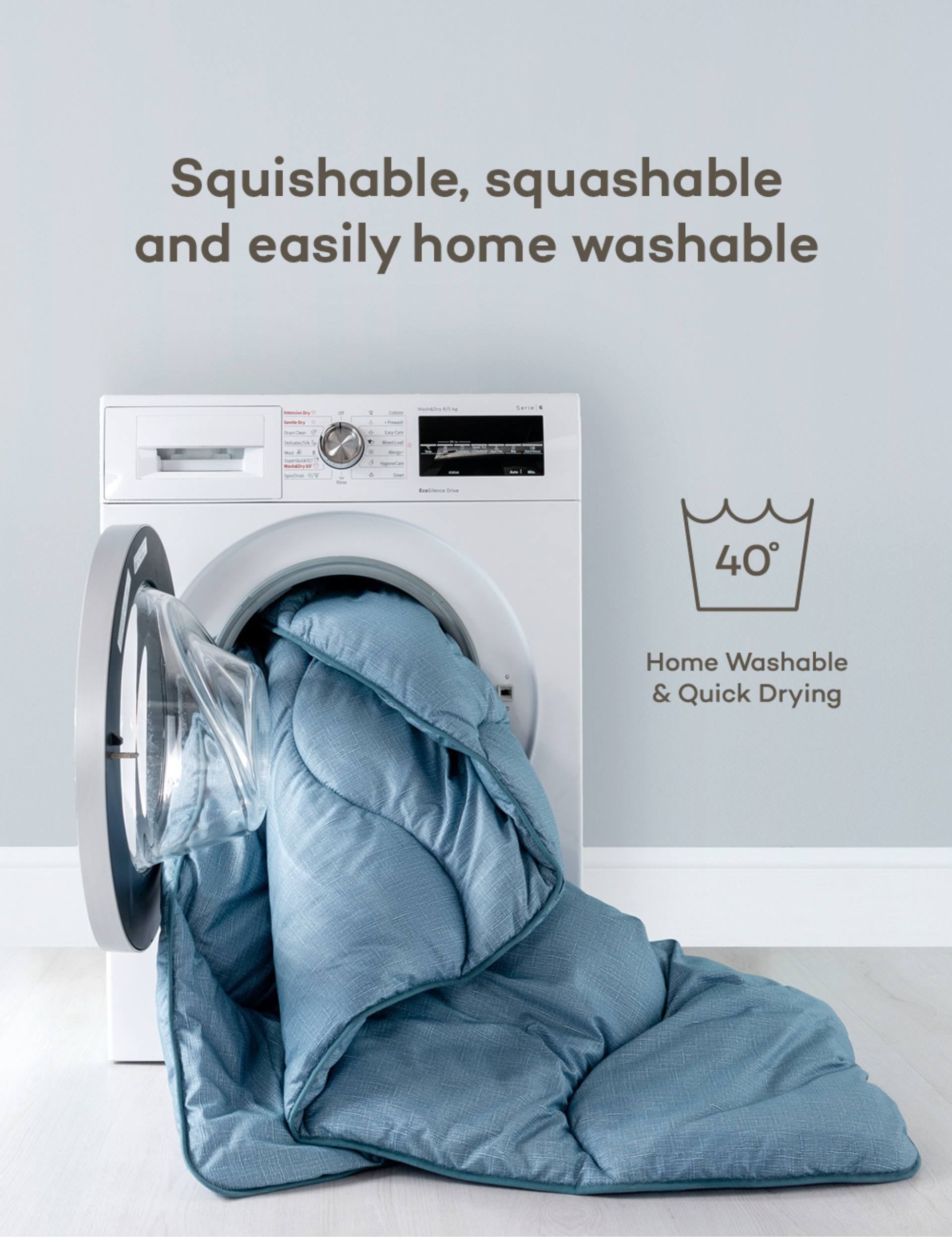 Seersucker 10.5 Tog Coverless Duvet Set
