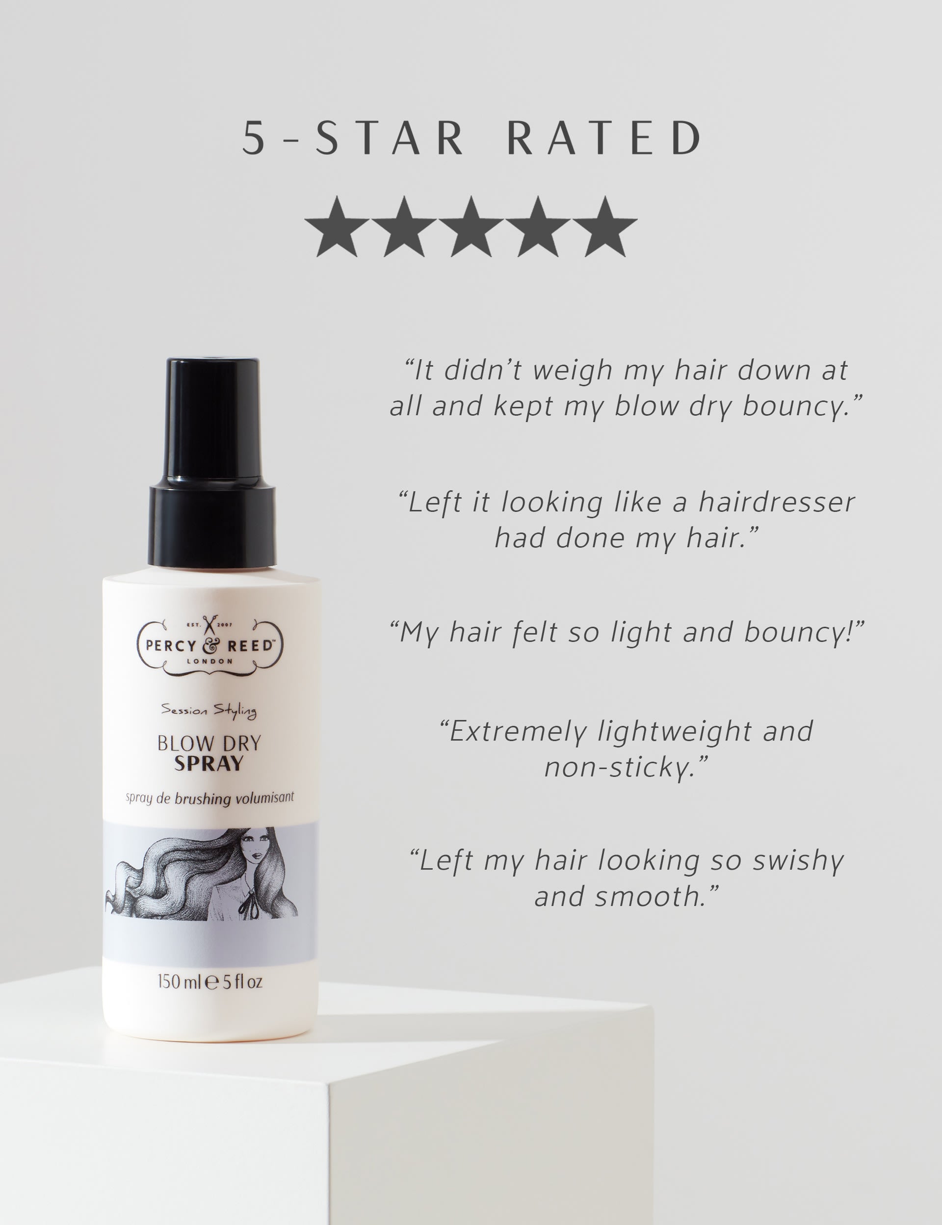 Percy & Reed blow dry spray 150ml (British brand)