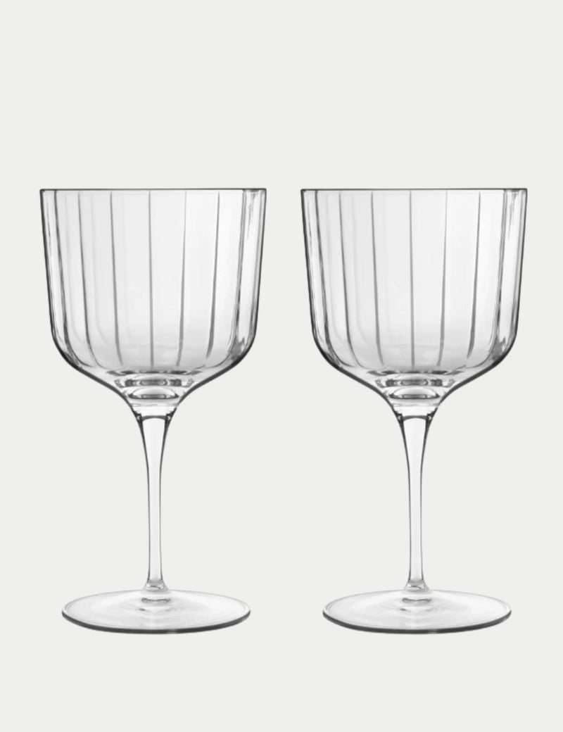 Luigi Bormioli Bach Sloe gin glasses (British brand)