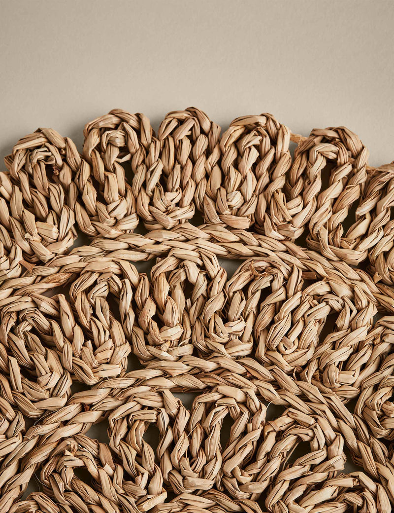Floral rattan placemats set of 2 (British brand)