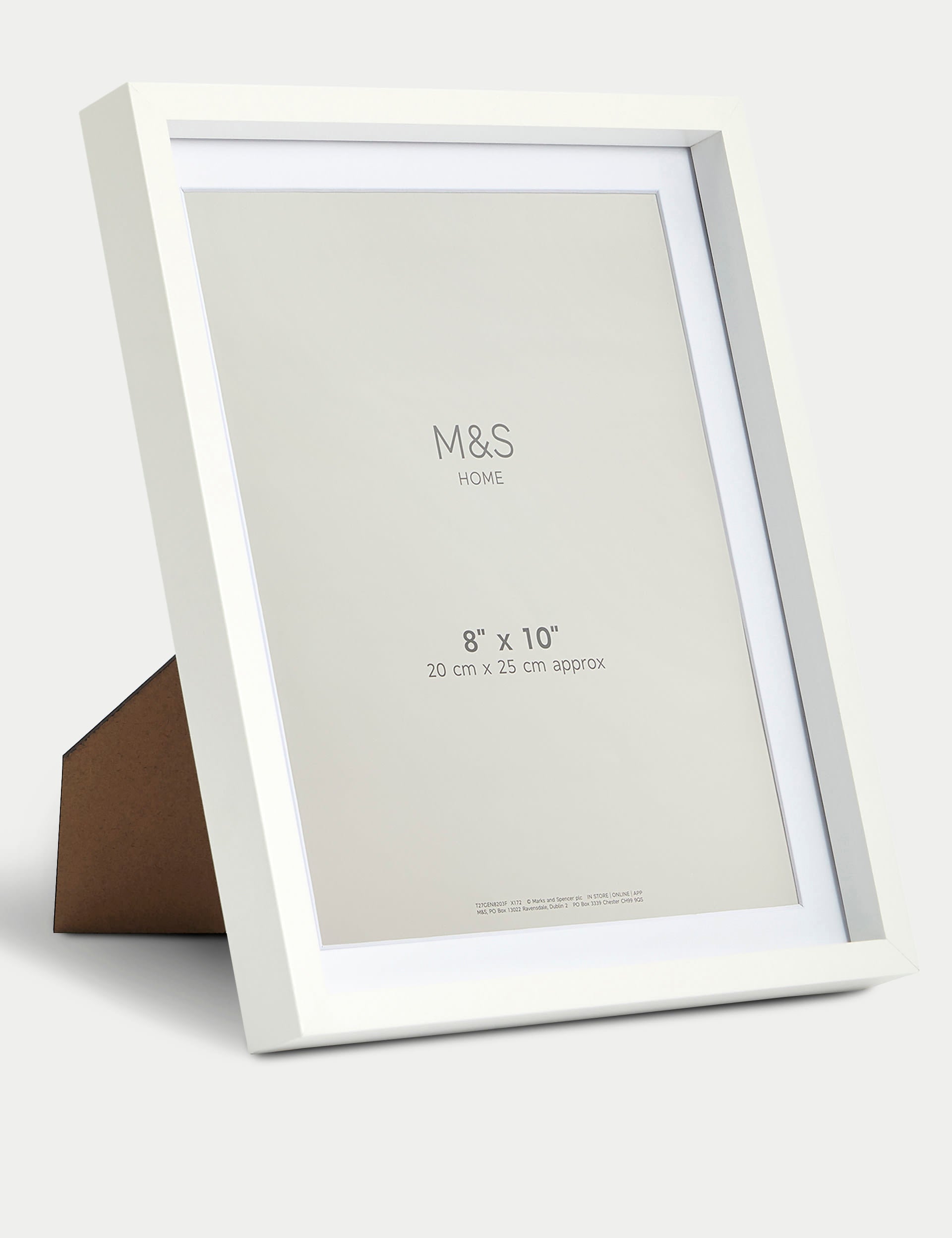 Set of two 8x10 inch wood-effect photo frames (British brand)