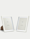 Set of two 8x10 inch wood-effect photo frames (British brand)
