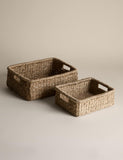 Set of 2 Seagrass Rectangular Baskets