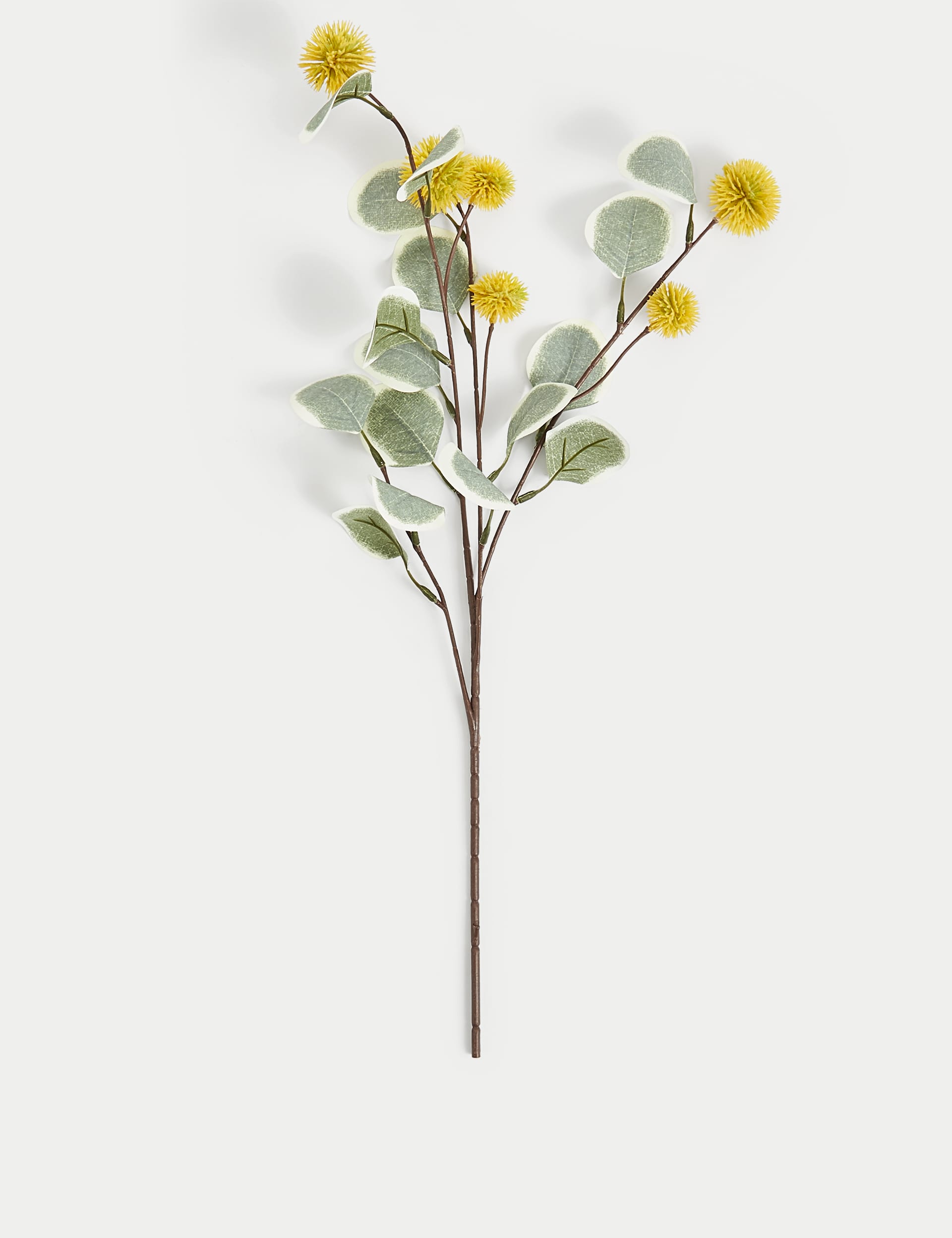 Set of 3 artificial eucalyptus single stems (British brand)