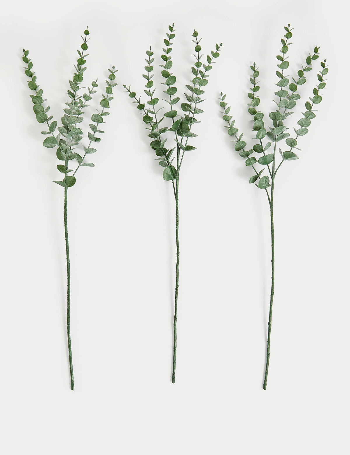 Set of 3 Artificial Eucalyptus Single Stems