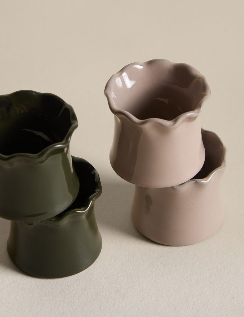 Ceramic napkin rings set of 4 (British brand)