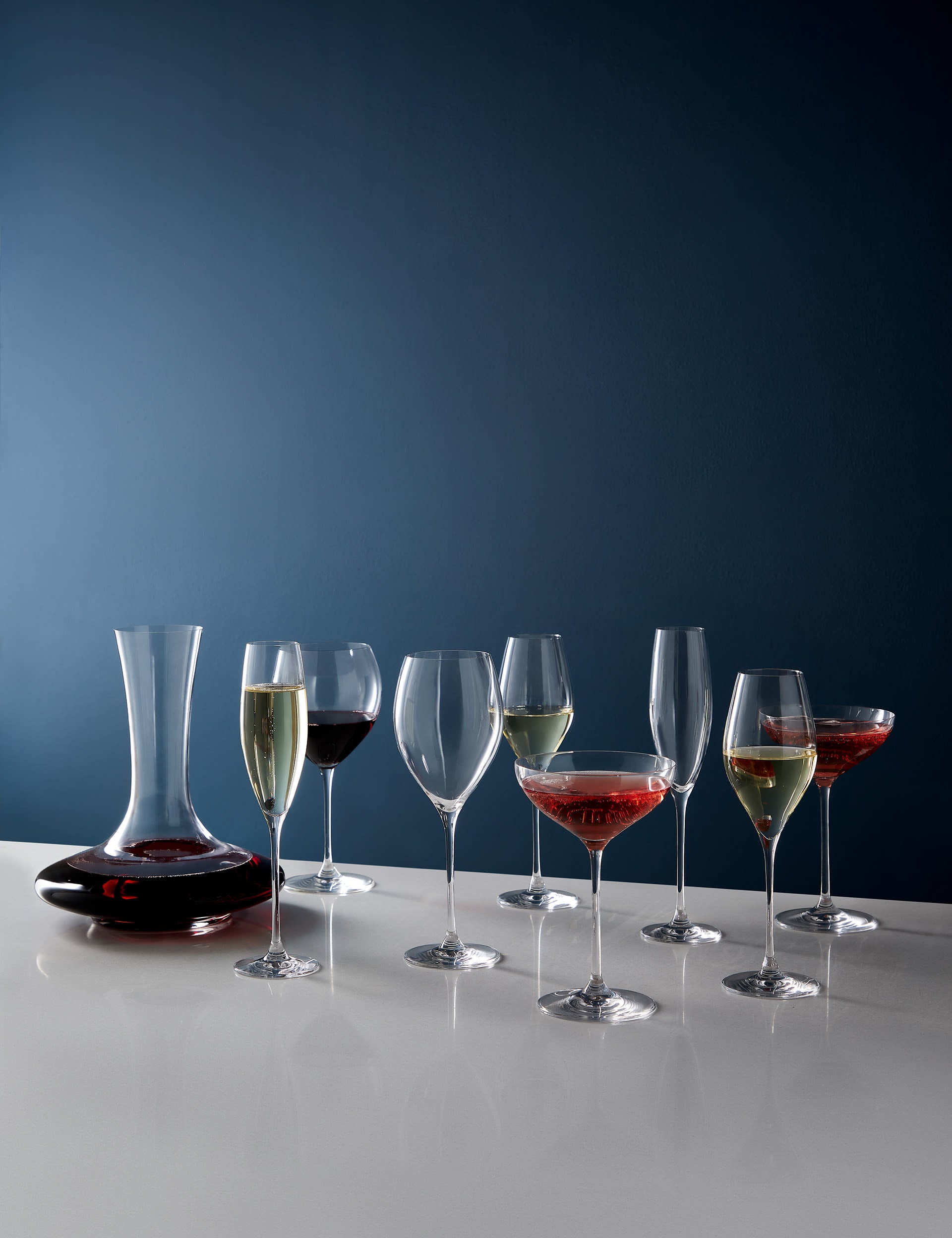Crystal champagne flutes set of 4 - British product