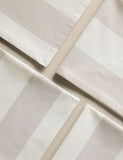 Cotton with linen wide stripe napkins, set of 4 (British brand)