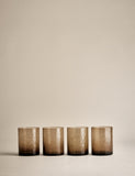 Set of 4 hammered glass tumblers (British brand)