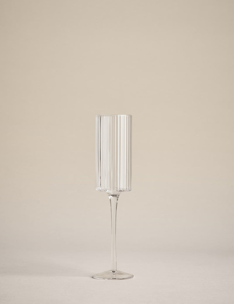 Set of 4 Handmade Celine Champagne Flutes