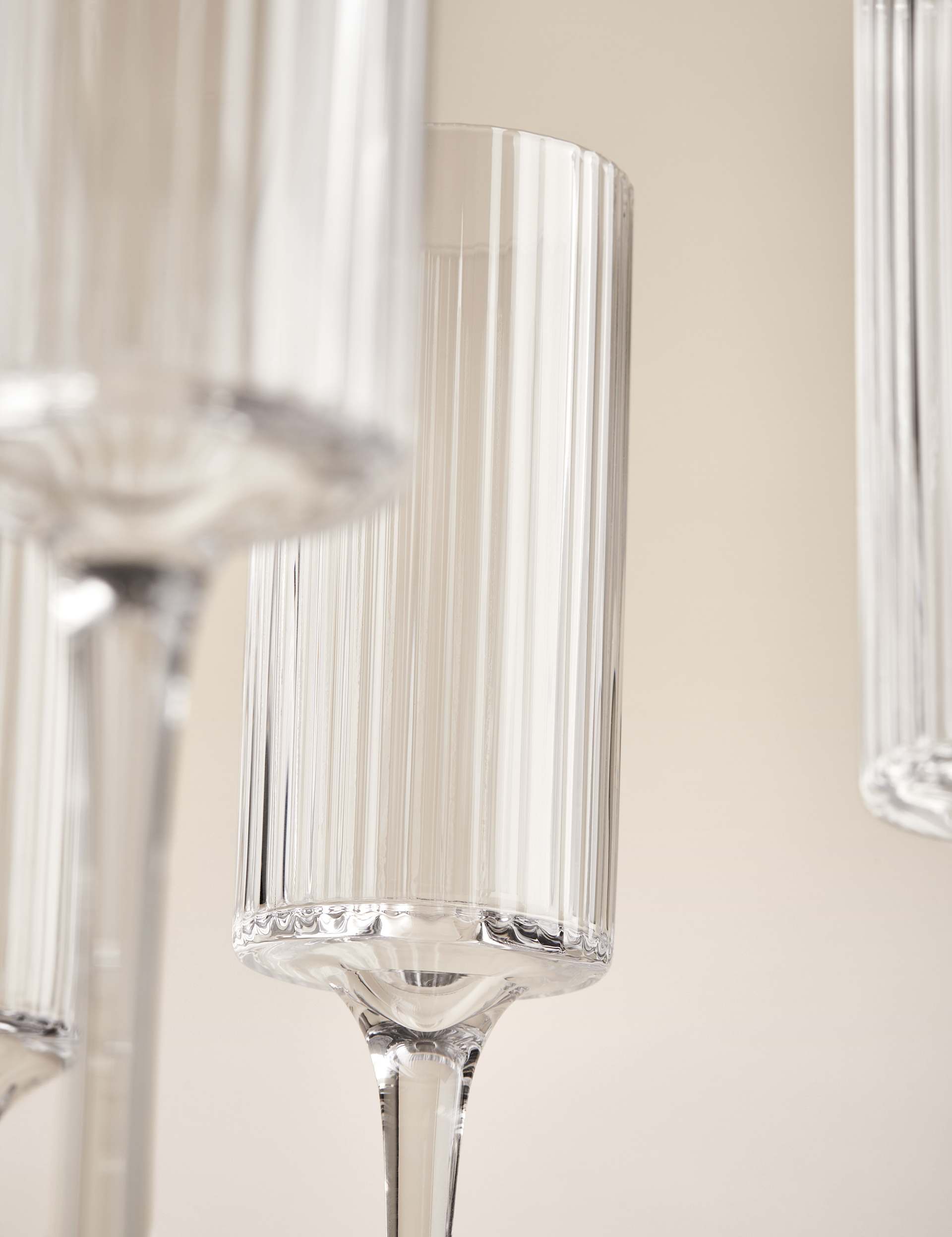 Set of 4 Handmade Celine Champagne Flutes