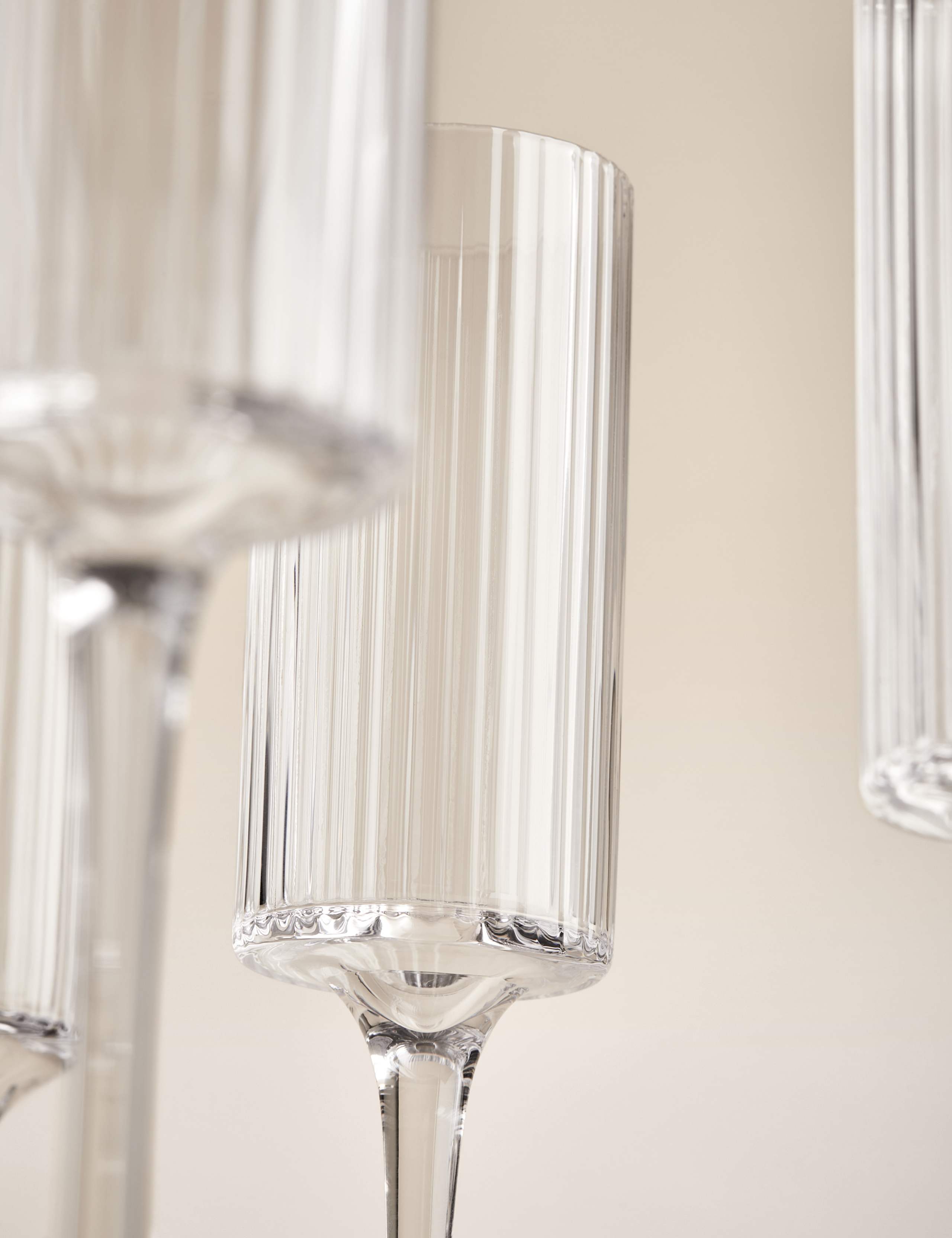 Set of 4 Handmade Celine Champagne Flutes