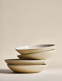 Linen Reactive picnic pasta bowls set of 4 (British brand)