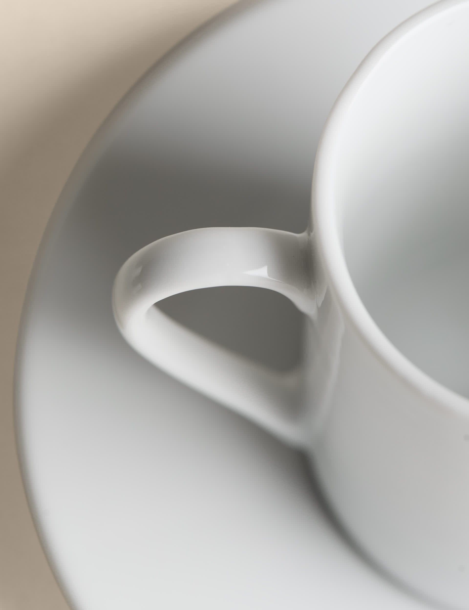 Porcelain espresso cups and saucers set of four (British brand)