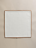 Pure Cotton Napkins with Lace Border 40x40 cm (British brand)