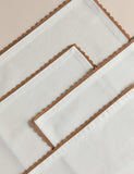 Pure Cotton Napkins with Lace Border 40x40 cm (British brand)
