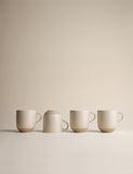 Speckle ceramic latte mugs set of four (British brand)