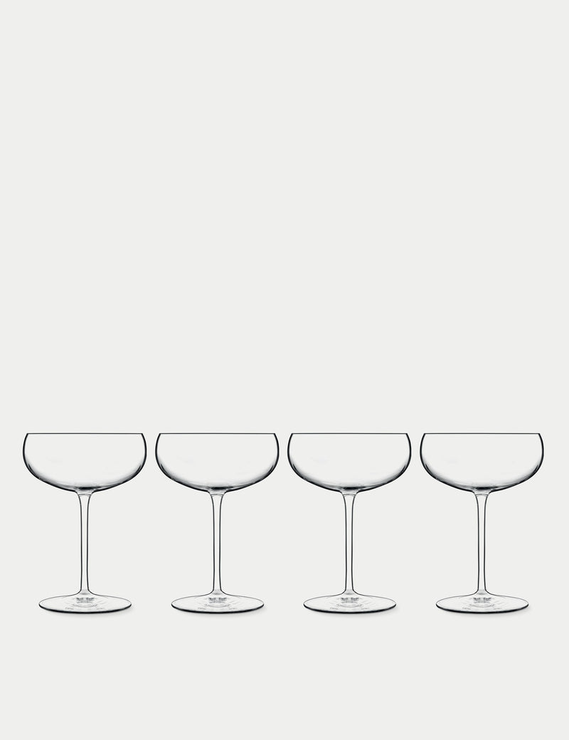 Luigi Bormioli Talismano martini glasses set of 4 30cl (British brand)