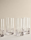 M&S X Kelly Hoppen textured hi ball glasses set of 4 (British brand)