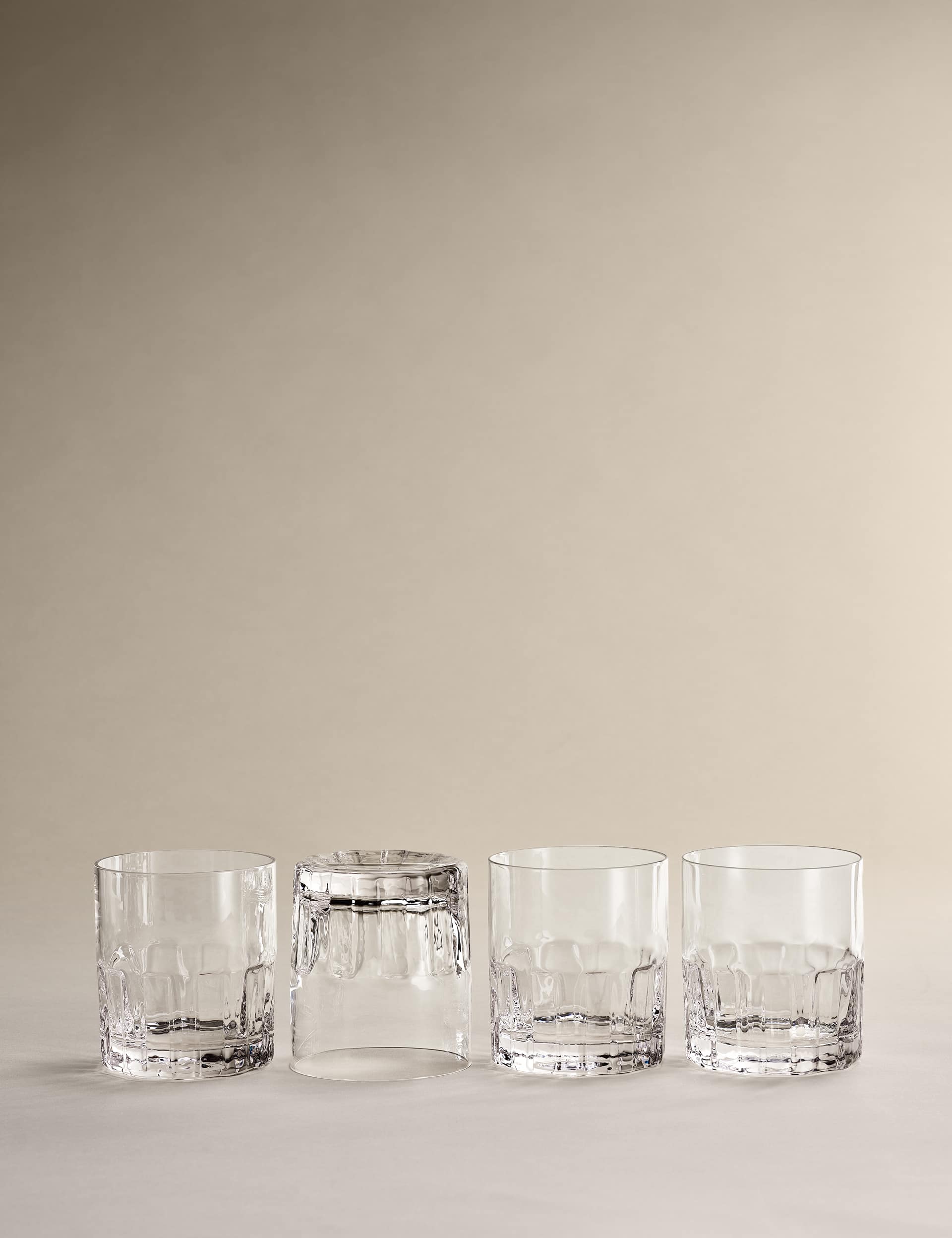 M&S X Kelly Hoppen textured tumblers set of 4 (British brand)