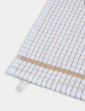 Set of 5 checked terry tea towels (British brand)