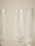 Maxim Optic champagne flutes set of 6 (British brand)