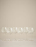 Maxim optic ribbed gin glasses set of 6 (British brand)