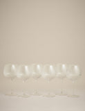 Maxim optic ribbed gin glasses set of 6 (British brand)
