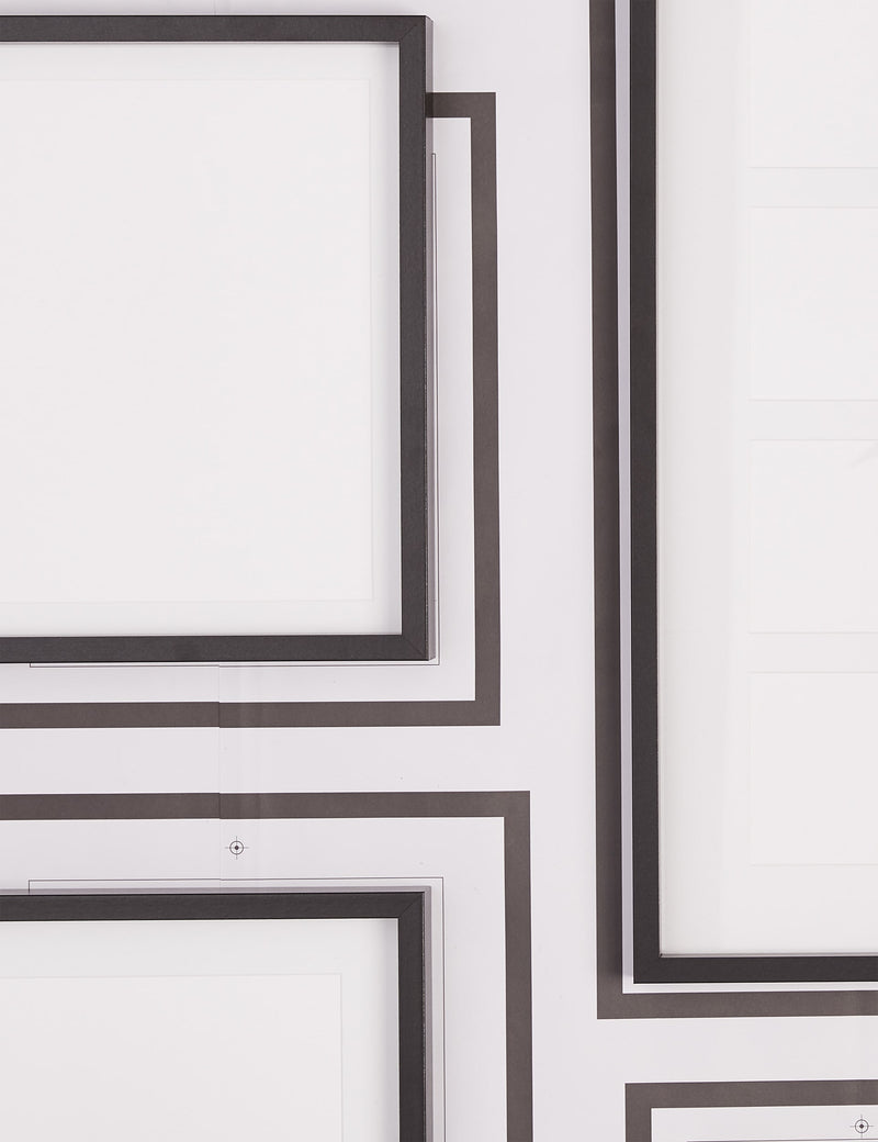 Set of 8 gallery photo frames (British brand)