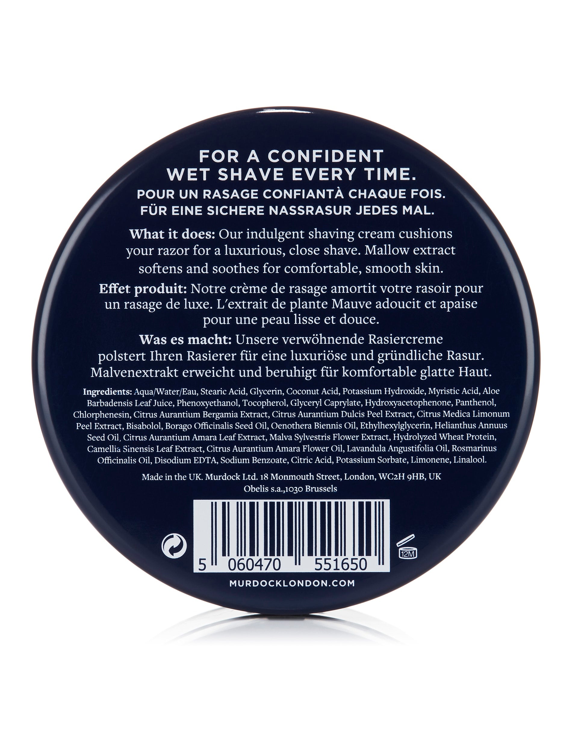 Murdock shaving cream 200ml (British brand)