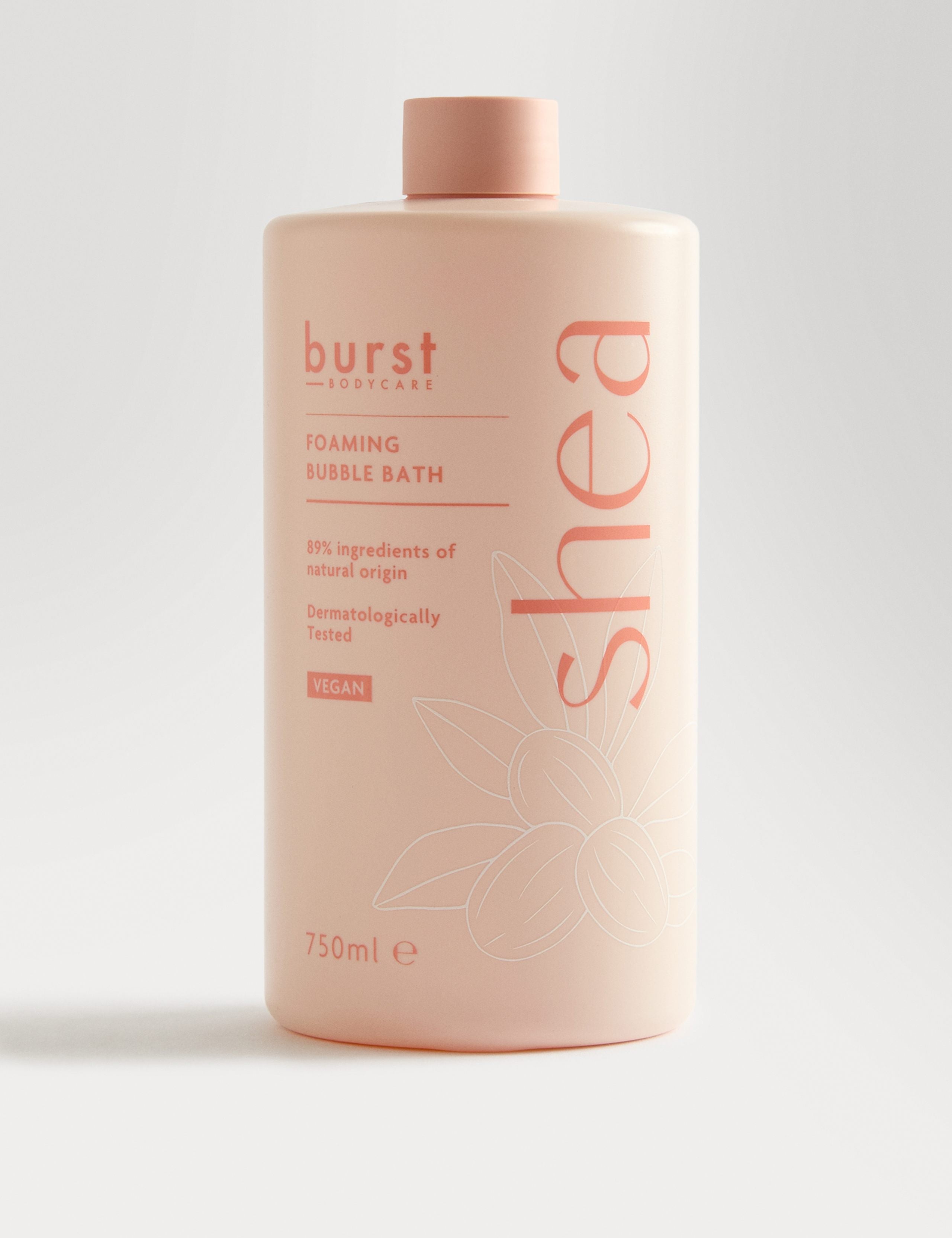 Burst Bodycare shea bubble bath 750 ml (British brand)