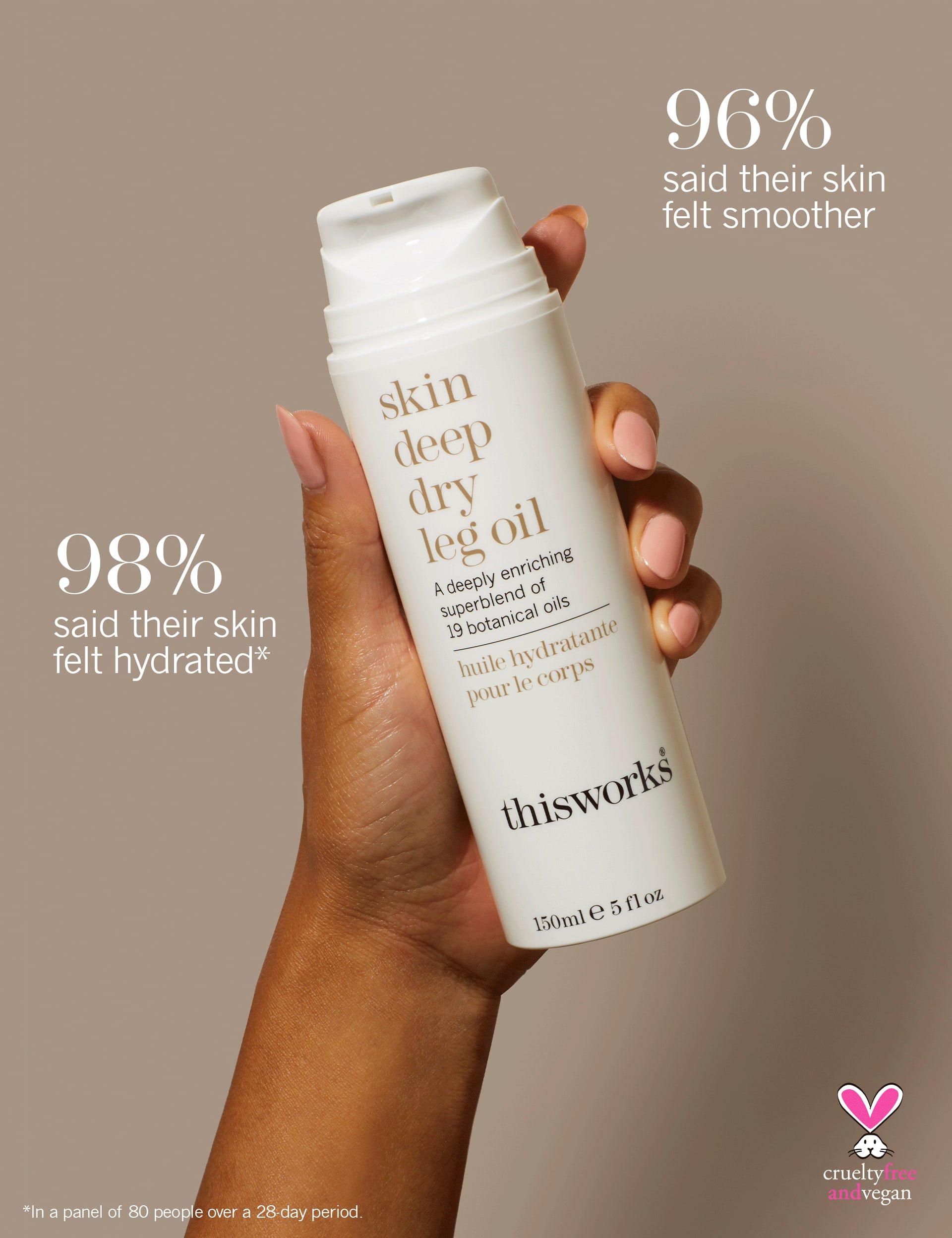 Skin Deep Dry Leg Oil 150ml (British brand)