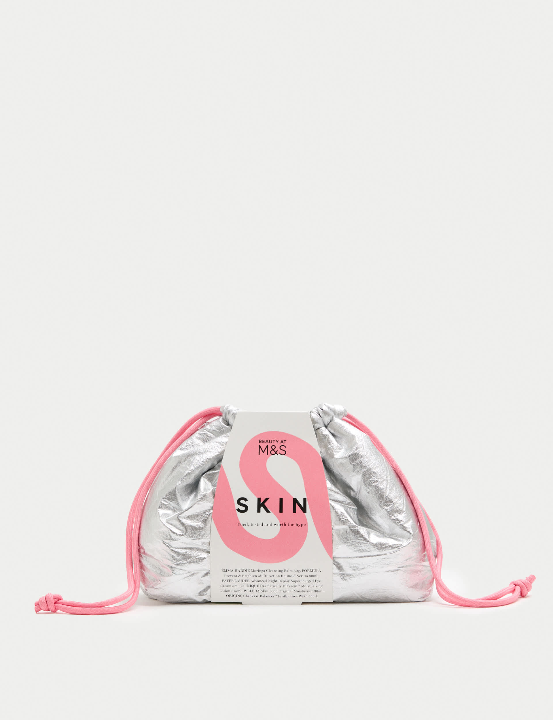 Skincare gift bag with six skincare products (British brand)