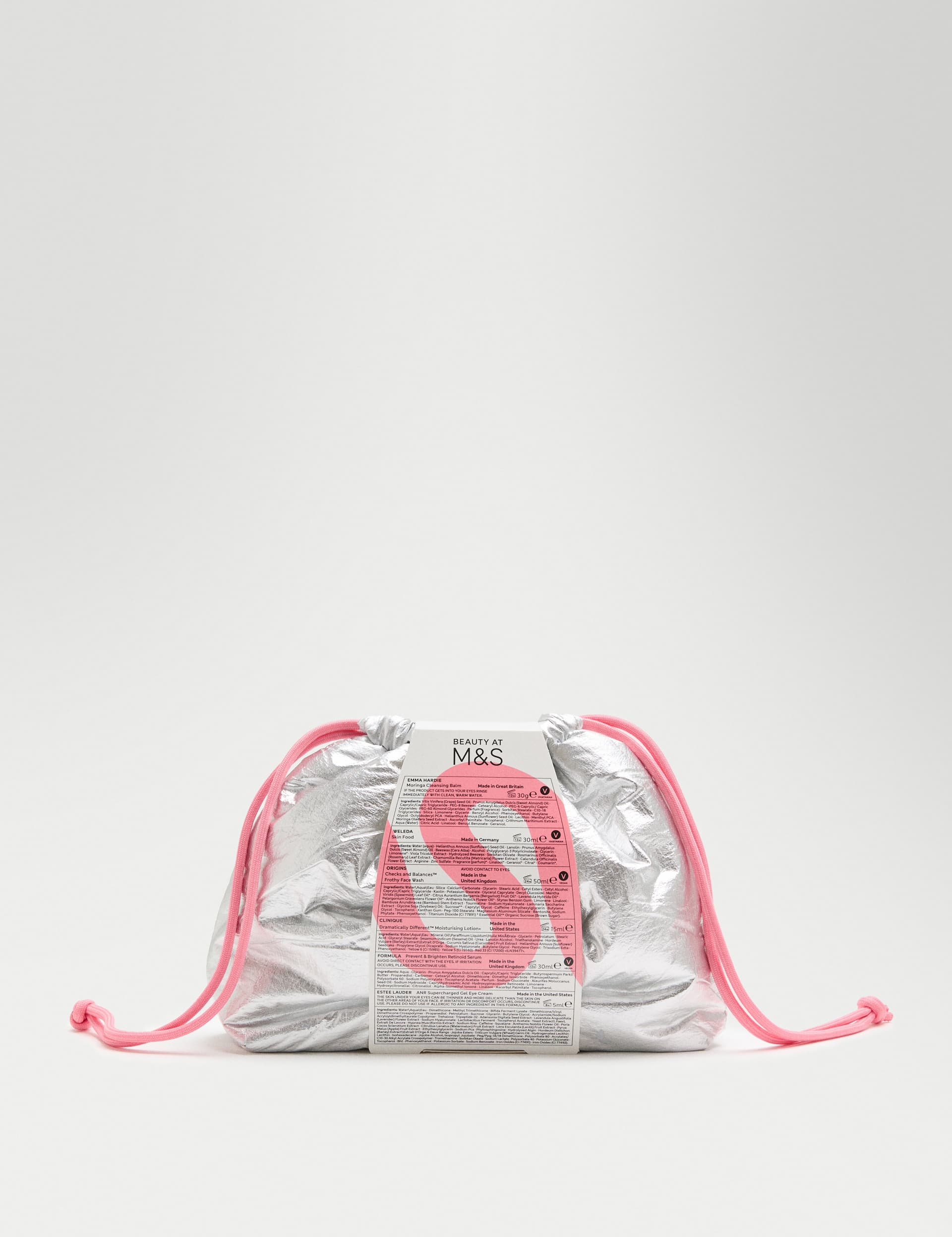 Skincare gift bag with six skincare products (British brand)